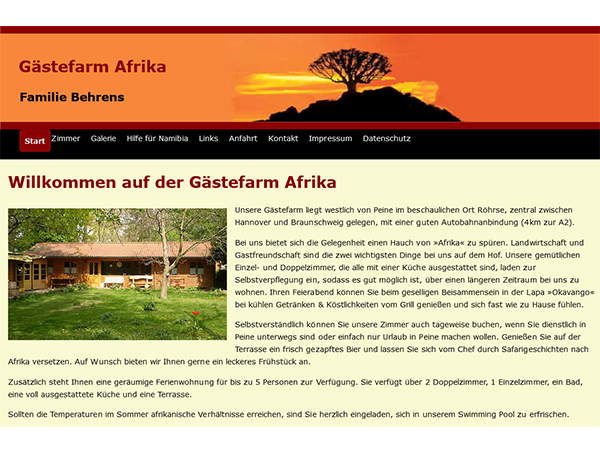 Gästefarm Afrika